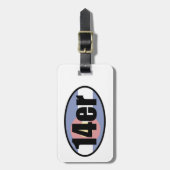 Étiquette À Bagage Colorado 14ers (Devant Vertical)