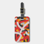 Étiquette À Bagage coloré 0748 art abstrait (Devant Vertical)