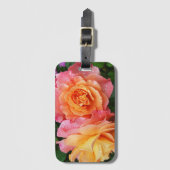 Étiquette À Bagage Coloré ombre photo rose (Devant Vertical)