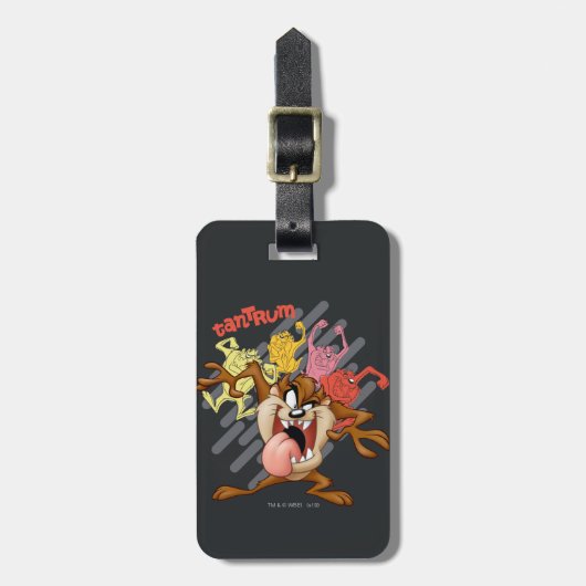 Étiquette À Bagage Coloré "Tantrum" TAZ™ (Devant Vertical)