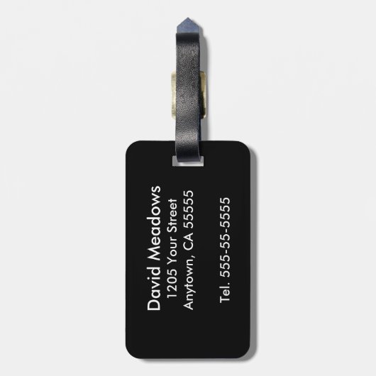 Étiquette À Bagage Colorful (Dos Vertical)