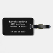 Étiquette À Bagage Colorful (Dos horizontal)