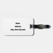 Étiquette À Bagage Colorful Triangles  (Dos horizontal)