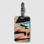 Étiquette À Bagage colors and shadows on the beach (Devant Vertical)