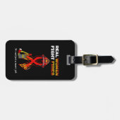 ÉTIQUETTE À BAGAGE COMBAT RÉEL DES FEMMES (Devant horizontal)