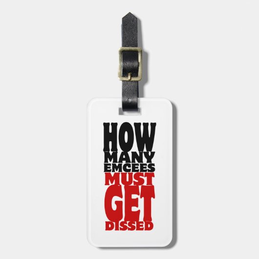 Étiquette À Bagage Combien D'Écés Doivent Être Dissous (Devant Vertical)