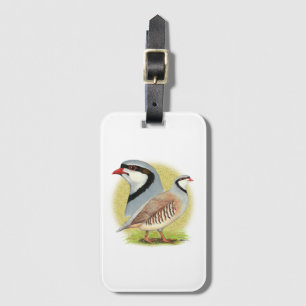 Étiquette À Bagage Combo de perdrix de Chukar
