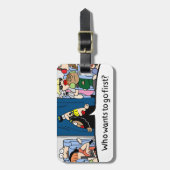 Étiquette À Bagage | comique Jetlagged vous allez la première (Devant Vertical)