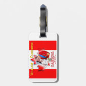 Étiquette À Bagage Commémoration de la tournée royale William & Cathe (Dos Vertical)