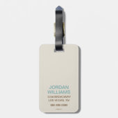 Étiquette À Bagage Comment rouler (Dos Vertical)