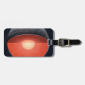 Étiquette À Bagage Comment Une Planète Rocheuse Se Forme. (Devant horizontal)