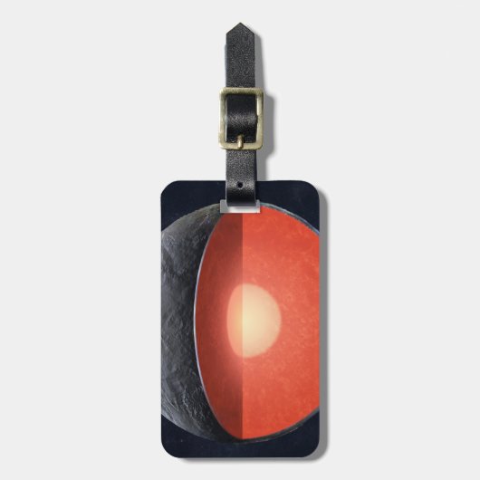 Étiquette À Bagage Comment Une Planète Rocheuse Se Forme. (Devant Vertical)