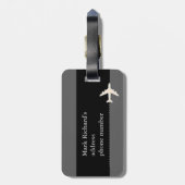 Étiquette À Bagage compagnies aériennes (Dos Vertical)