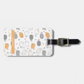 Étiquette À Bagage Compagnon de voyage personnalisé Purr-fect (Devant horizontal)