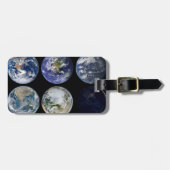 Étiquette À Bagage Comparaison D'Image De Vues Iconiques De La Planèt (Devant horizontal)