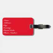 Étiquette À Bagage Compas (Dos horizontal)