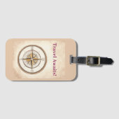 Étiquette À Bagage Compas (Devant Horizontal)