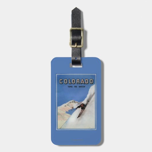 Étiquette À Bagage Complète la nation - affiche promotionnelle de ski (Devant Vertical)