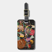 Étiquette À Bagage Composition Kandinsky X Oeuvre Abstraite (Devant Vertical)