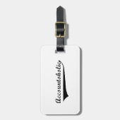 Étiquette À Bagage Comptable (Devant Vertical)