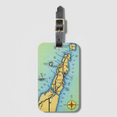 Étiquette À Bagage Comté de Door Wisconsin (Devant Vertical)