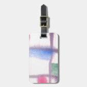 Étiquette À Bagage Conception abstraite de la peinture originale (Devant Vertical)