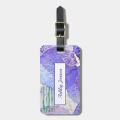 Étiquette À Bagage Conception Abstraite des aquarelles (Devant Vertical)