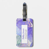Étiquette À Bagage Conception Abstraite des aquarelles (Dos Vertical)