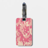 Étiquette À Bagage Conception Camo Rose (Dos Vertical)