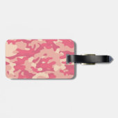 Étiquette À Bagage Conception Camo Rose (Dos horizontal)