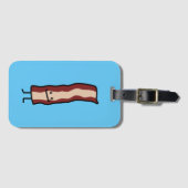 Étiquette À Bagage Conception classique de sourire affecté heureux de (Devant Horizontal)