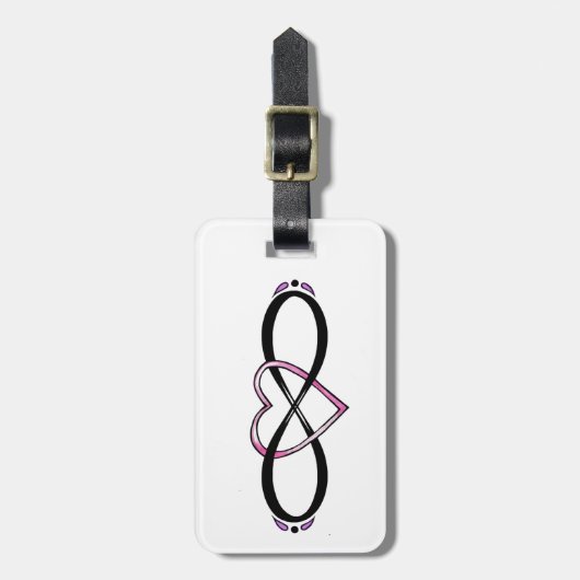 Étiquette À Bagage Conception d'amour d'Infinate (Devant Vertical)