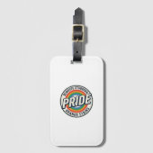 Étiquette À Bagage Conception de badge arc-en-ciel de protestation de (Devant Vertical)