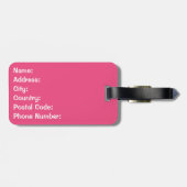 Étiquette À Bagage Conception de boite de style rétro (Dos horizontal)