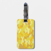 Étiquette À Bagage Conception de Camion Jaune et Or (Dos Vertical)