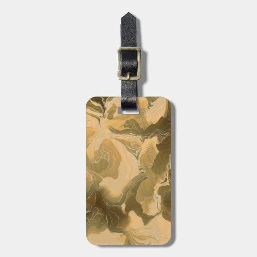 Étiquette À Bagage Conception de Camo de désert (Devant Vertical)