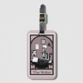 Étiquette À Bagage Conception de carte de tarot "L'écrivain" (Devant Vertical)