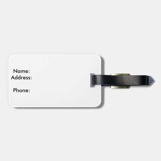 Étiquette À Bagage Conception de coquillage de la Floride d'île de (Dos horizontal)