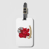 Étiquette À Bagage Conception de dés barbares (Devant Vertical)