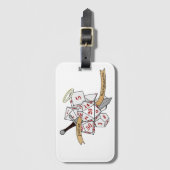 Étiquette À Bagage Conception de dés Paladin (Devant Vertical)