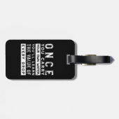 Étiquette À Bagage Conception de devis de sagesse - Valeur de chaque  (Dos horizontal)