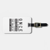 Étiquette À Bagage Conception de devis de sagesse - Valeur de chaque  (Devant horizontal)