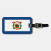 Étiquette À Bagage Conception de drapeau d'état de la Virginie (Devant horizontal)