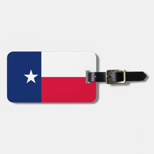 Étiquette À Bagage Conception de drapeau d'état du Texas (Devant horizontal)