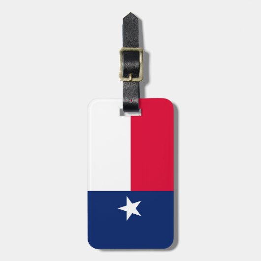 Étiquette À Bagage Conception de drapeau d'état du Texas (Devant Vertical)