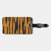 Étiquette À Bagage Conception de fourrure de tigre (Dos horizontal)