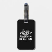 Étiquette À Bagage Conception de la motivation chrétienne - Foi, Amou (Dos Vertical)