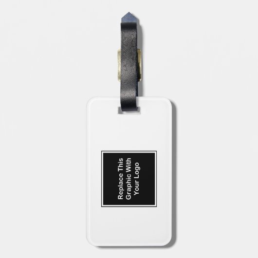 Étiquette À Bagage Conception de logo de voyage d'affaires (Dos Vertical)