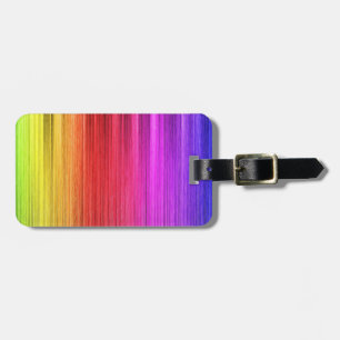 Étiquette À Bagage Conception de lumières d'arc-en-ciel