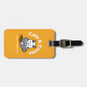 Étiquette À Bagage Conception de Mug de vacances avec Cosy Cat et Paw (Devant horizontal)